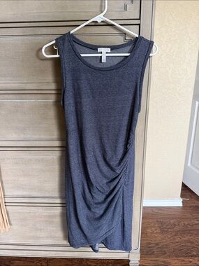 Leith Heathered Navy T Shitt Dress M